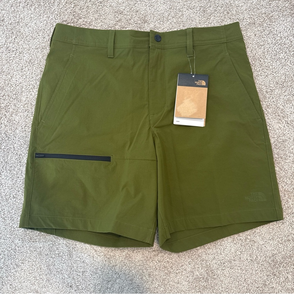 Mens Size 30 The North Face Basin Shorts 7in Inseam Olive Green